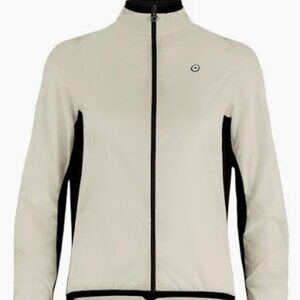 ASSOS Mille GT Wind Jacket C2 in Ivory Black Moon Sand Women's Medium NWOT!